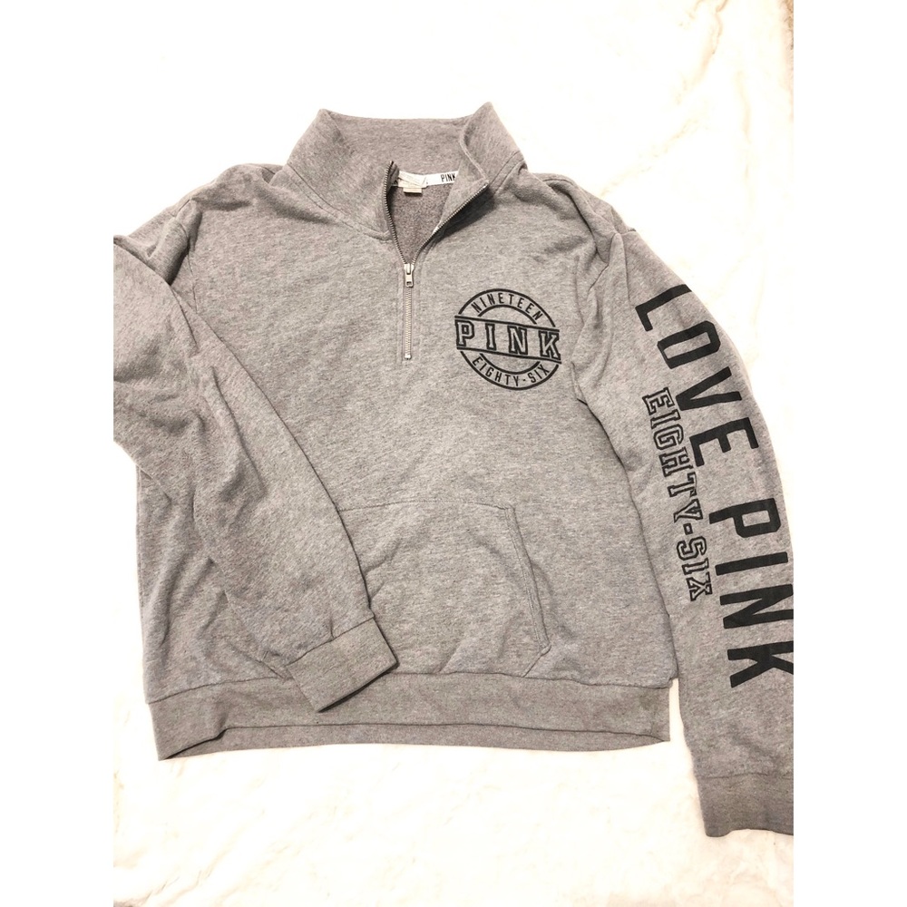 VS Pink 1/4 Zip Sweater